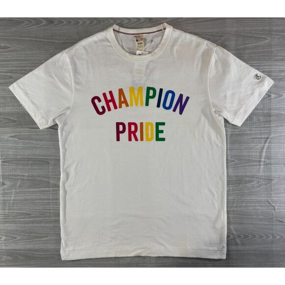 CHAMPION x TODD SNYDER classic Tee sz M color white NWT made Canada Pride *stain